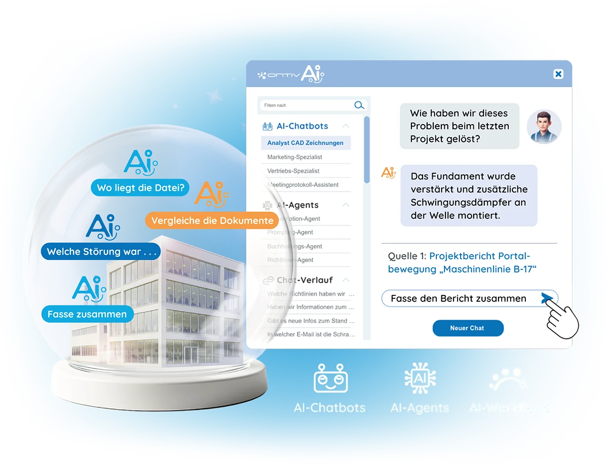 ONTIV AI – Ihre firmeninterne KI-Plattform